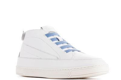TIME Slippers-Women's Mid-top Slippers,#color_leather-white-blue