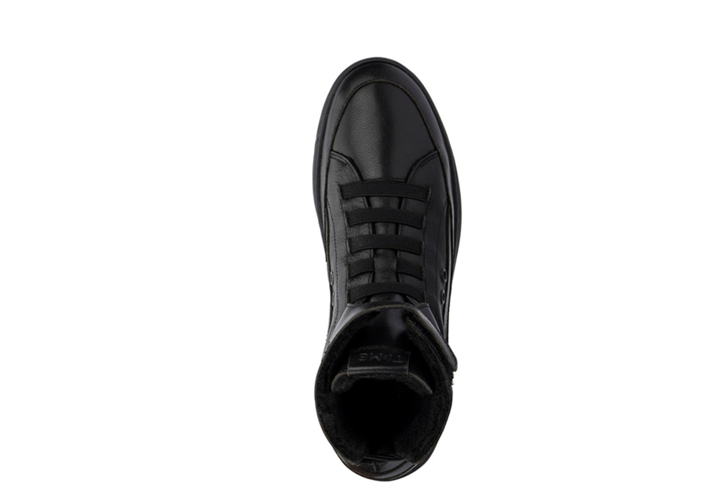 Leather slippers hi-top, #color_leather-black-black