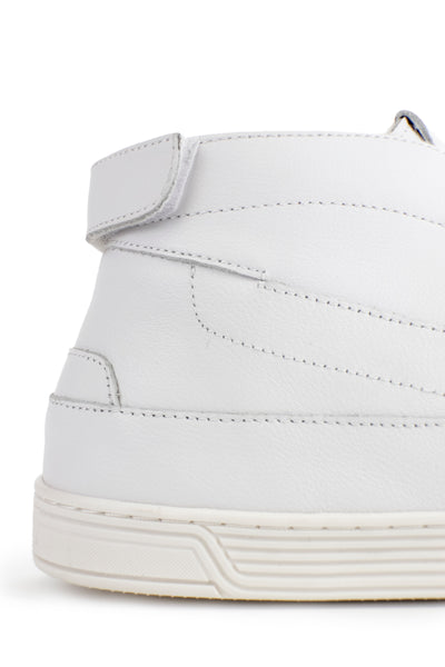 TIME Slippers-Men's Mid-top Slippers,#color_leather-white-blue