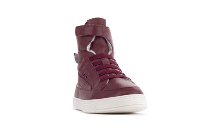 TIME Slippers-Men's Hi-top Slippers, #color_leather-burgundy