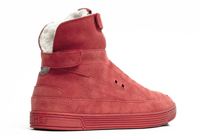TIME Slippers-Women's Hi-top Slippers, #color_suede-candy-red
