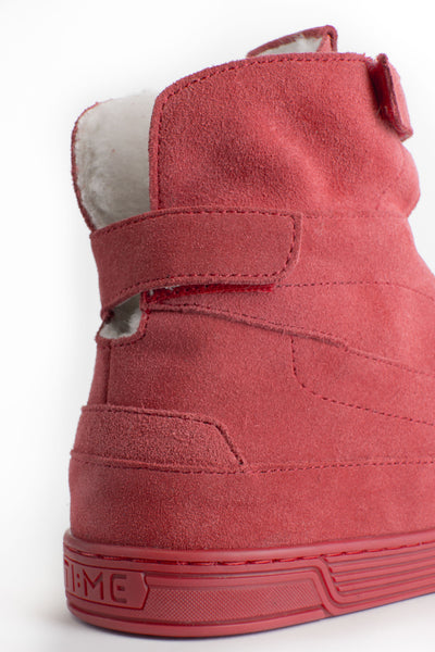TIME Slippers-Men's Hi-top Slippers, #color_suede-candy-red