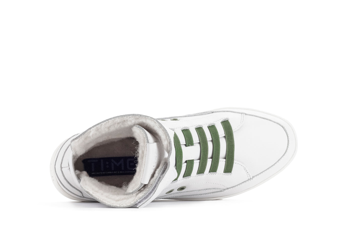 TIME Slippers-Women's Hi-top Slippers, #color_leather-white-olive