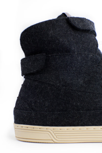 TIME Slippers-Women's Hi-top Slippers, #color_merino-charcoal-beige